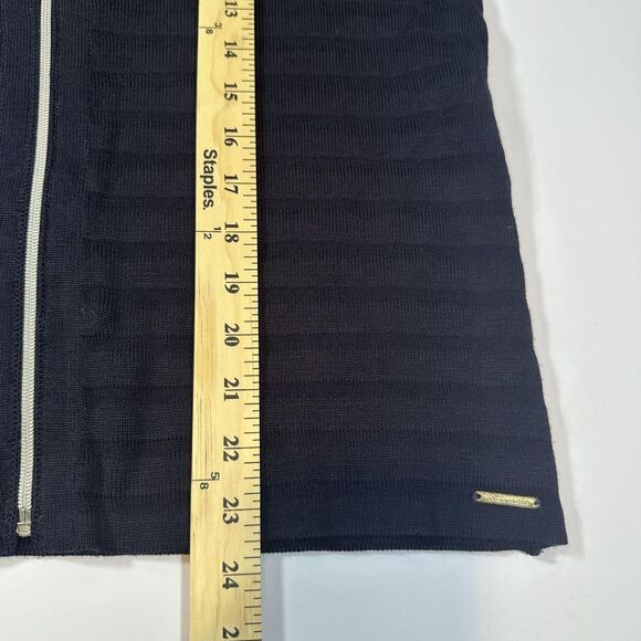 Saint James Mademoiselle Sweater Womens Medium Navy Zip Cardigan Made in‎ France - Picture 12 of 12